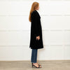 Theory Black Velvet Military Style Coat