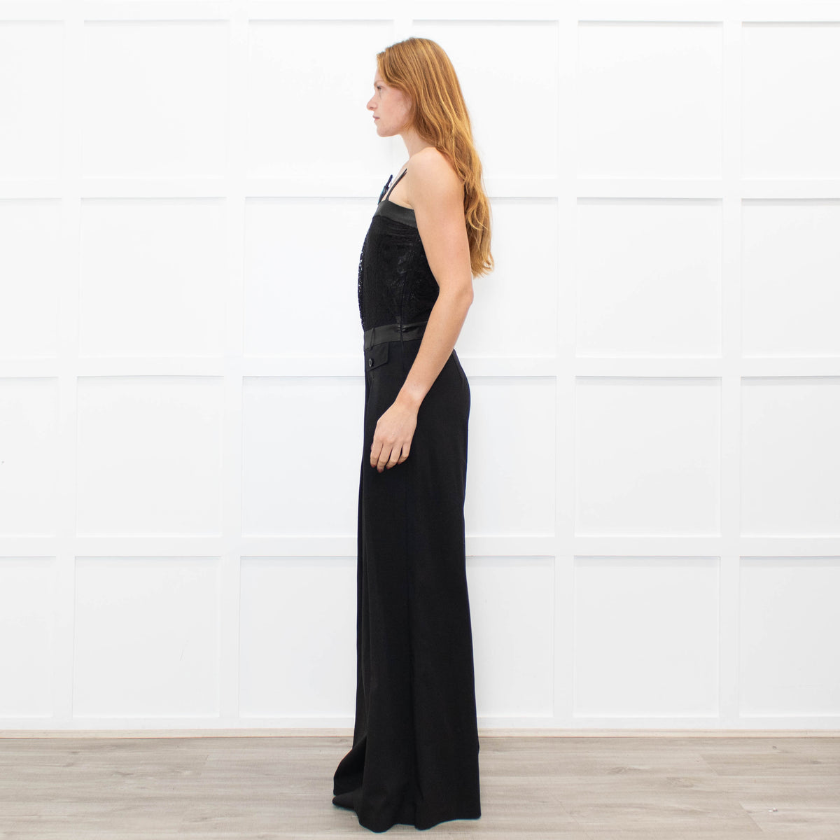 Pinko Black Bandeau Sleeveless Jumpsuit