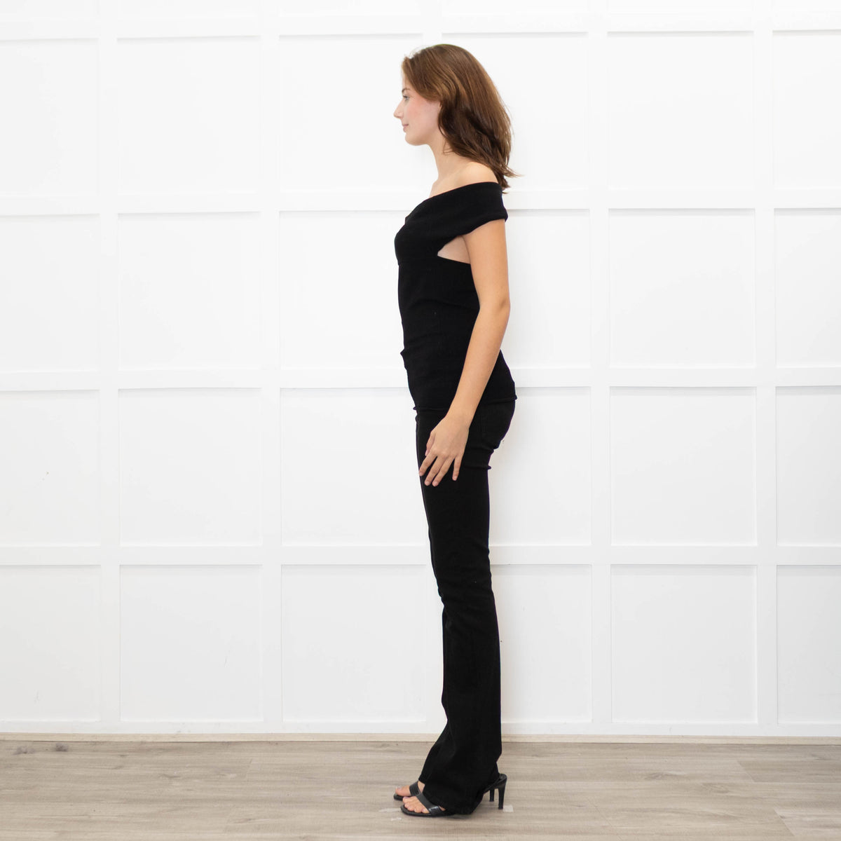 Toteme Black Knit Slip Through Top