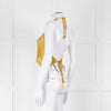 Ganni Gold Crochet Halter Neck Top