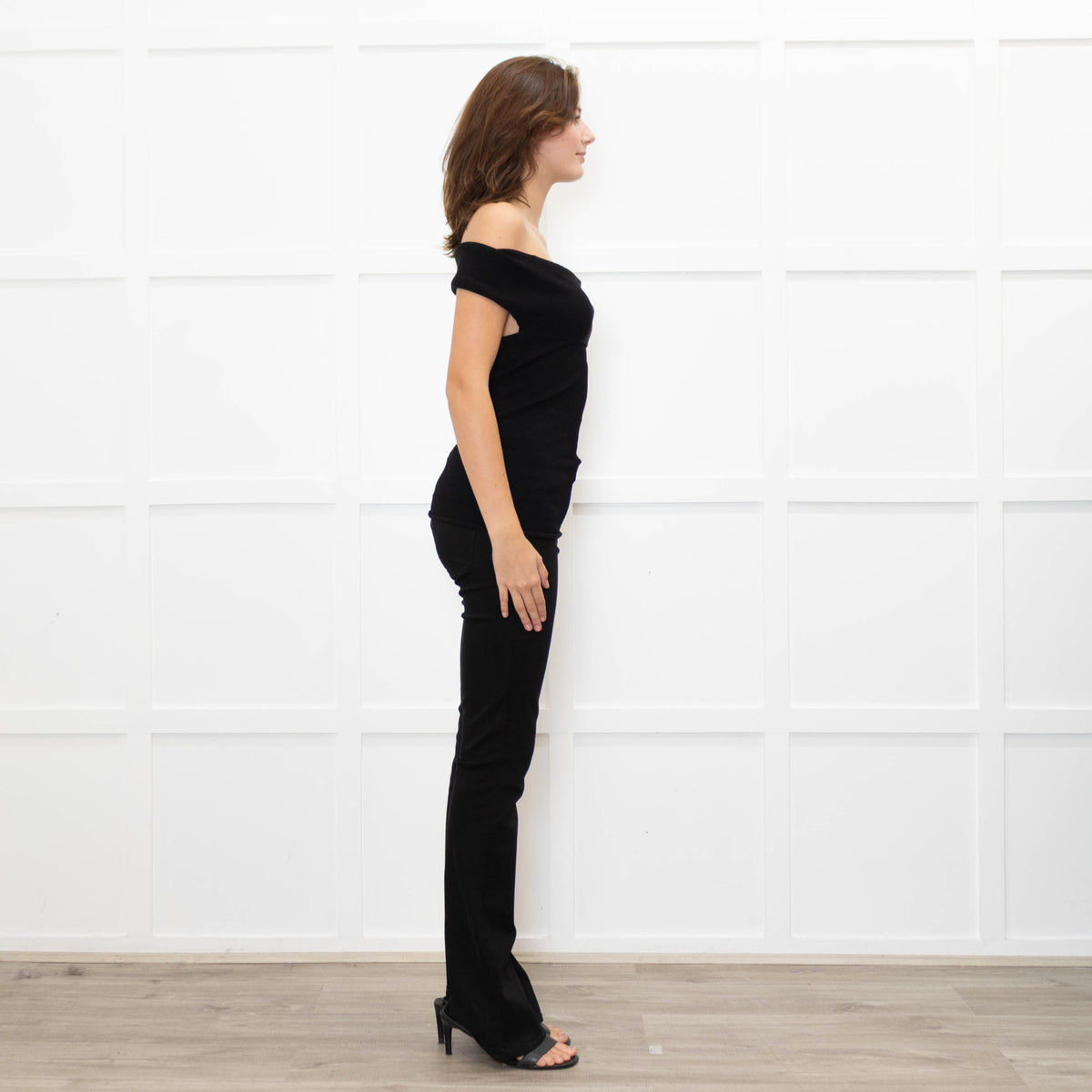 Toteme Black Knit Slip Through Top