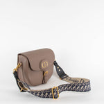 Cristian Dior Taupe Grained Calfskin Large Bobby Cross Body Bag
