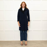 Rag & Bone Blue And Black Reversible Coat