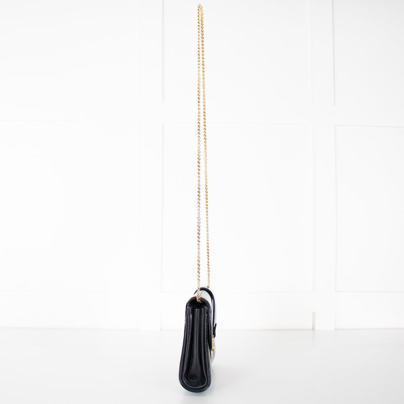 Gucci Black Patent Leather Crossbody Vintage Bag