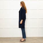 Rag & Bone Blue And Black Reversible Coat
