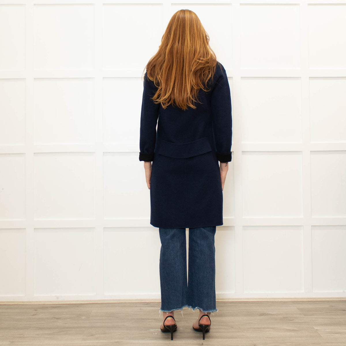 Rag & Bone Blue And Black Reversible Coat