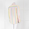 Ganni Yellow Pink Green Striped Shirt