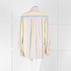 Ganni Yellow Pink Green Striped Shirt
