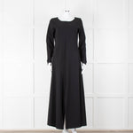 Sarah Pacini Black Spilt Bottom Long Dress