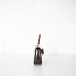 Gucci Brown Leather Vintage Bamboo Handbag