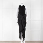 Jacquemus Black La Robe Drapeado