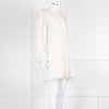Ulla Johnson Cream Lace Frill Detail Mini Cotton Dress