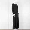 Sarah Pacini Black Spilt Bottom Long Dress