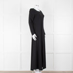 Sarah Pacini Black Spilt Bottom Long Dress