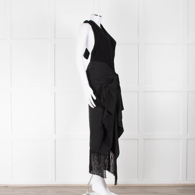 Jacquemus Black La Robe Drapeado