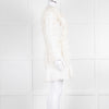 Ulla Johnson Cream Lace Frill Detail Mini Cotton Dress