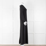 Sarah Pacini Black Spilt Bottom Long Dress