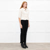 Diane Von Furstenberg Cream  Cotton  Bow Tie Detail Short Jacket