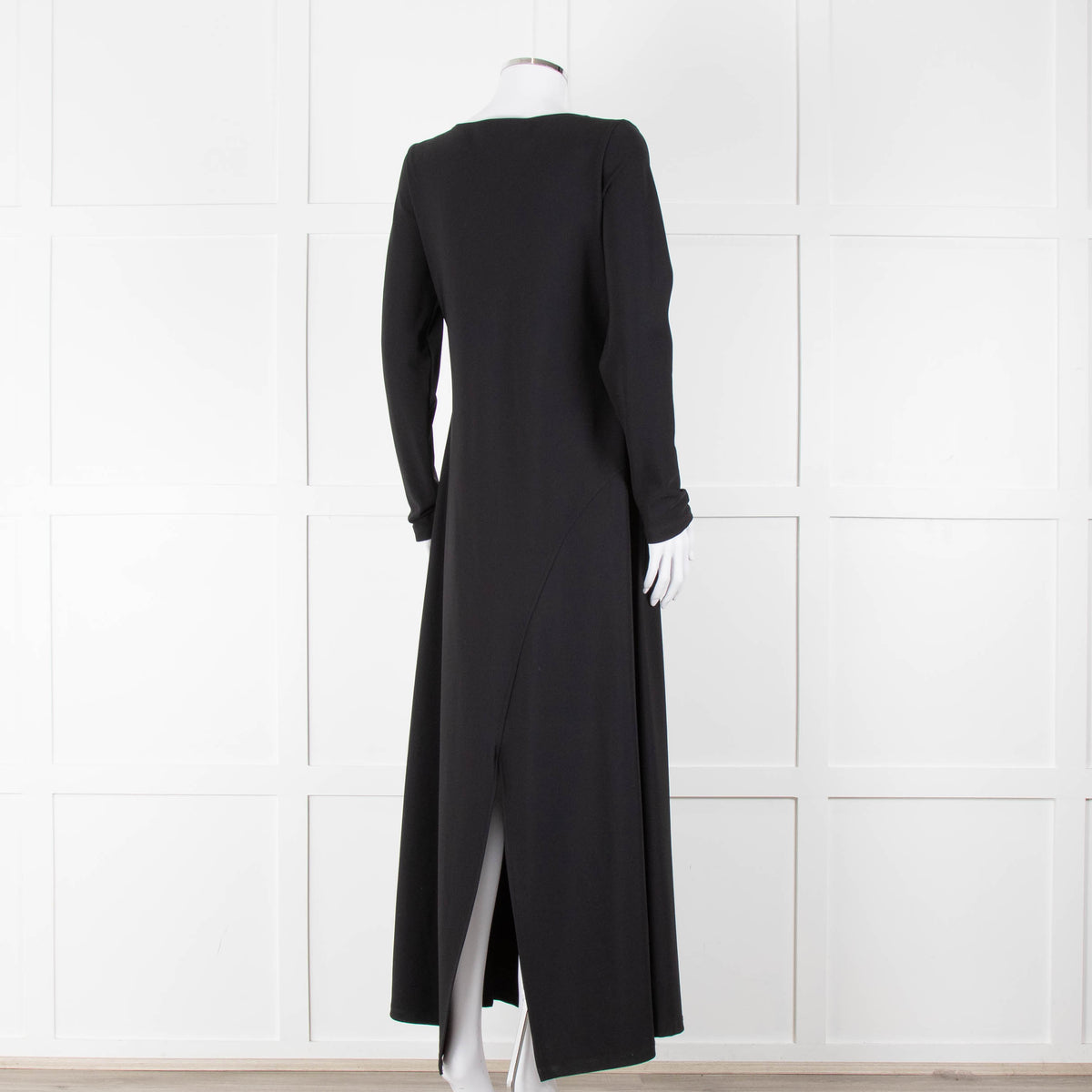 Sarah Pacini Black Spilt Bottom Long Dress