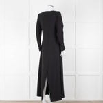 Sarah Pacini Black Spilt Bottom Long Dress