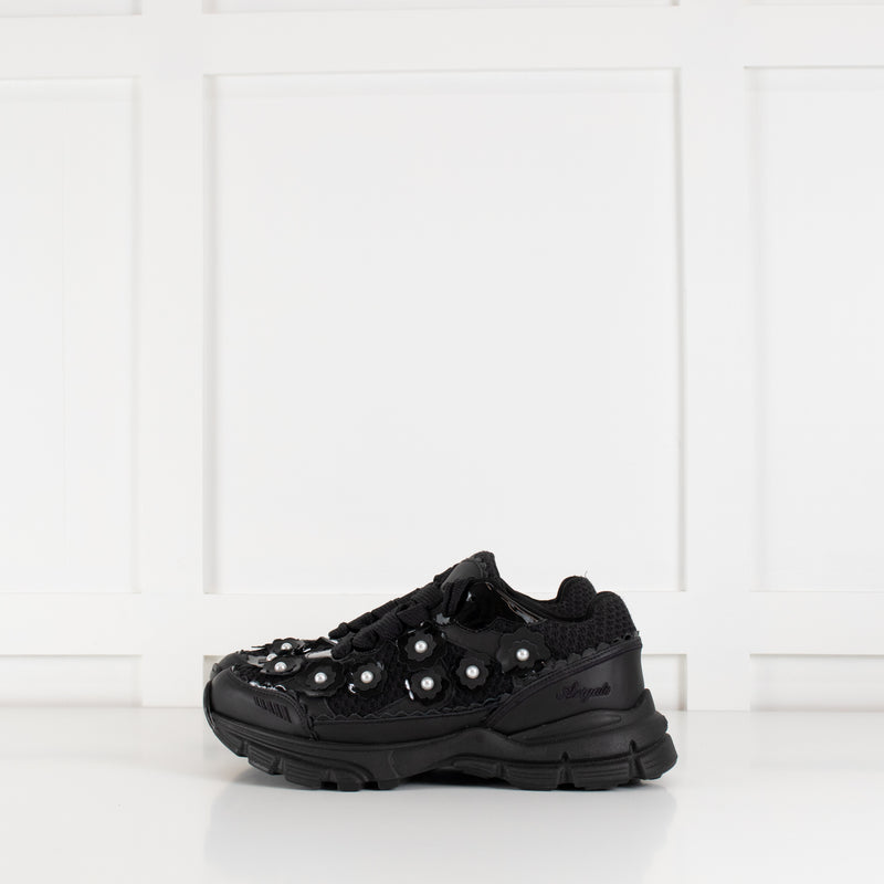 Axel Arigato Black Marathon Flower Runner Shoes