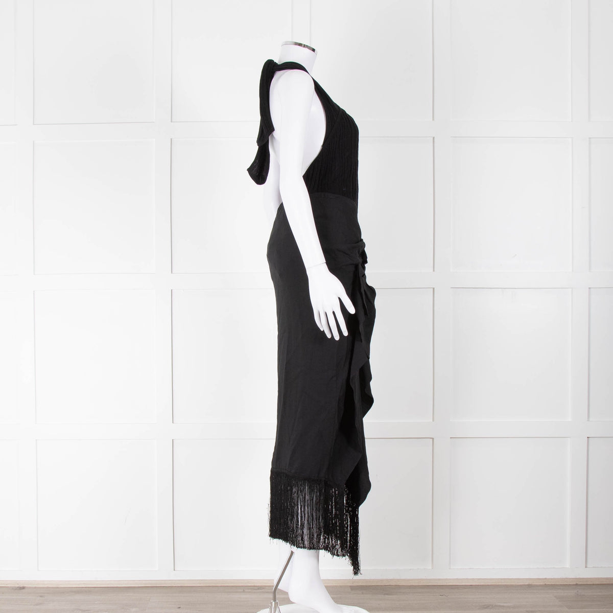 Jacquemus Black La Robe Drapeado