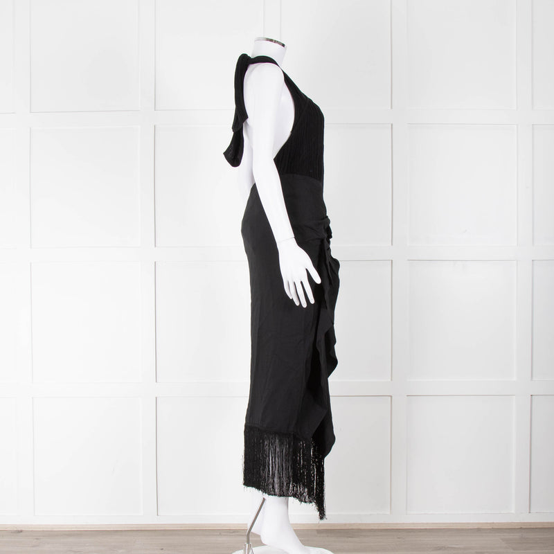 Jacquemus Black La Robe Drapeado