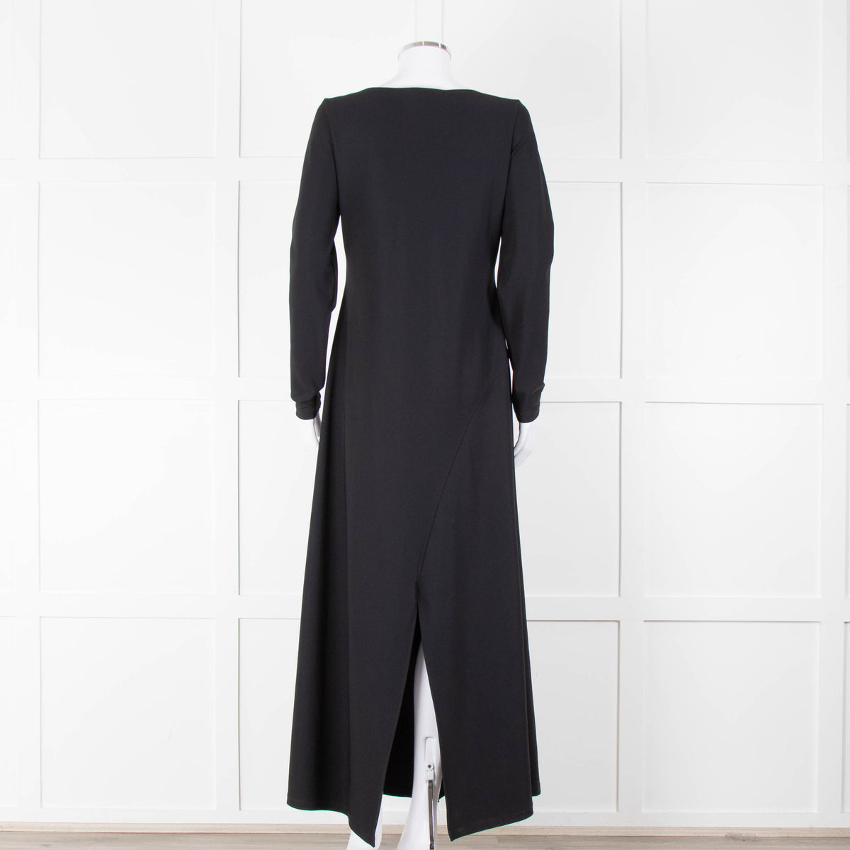 Sarah Pacini Black Spilt Bottom Long Dress