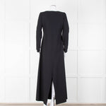 Sarah Pacini Black Spilt Bottom Long Dress