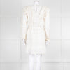 Ulla Johnson Cream Lace Frill Detail Mini Cotton Dress