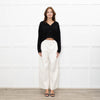 Reformation Short Black Cashmere Cable Knit Cardigan