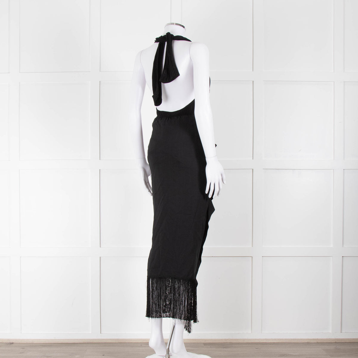 Jacquemus Black La Robe Drapeado