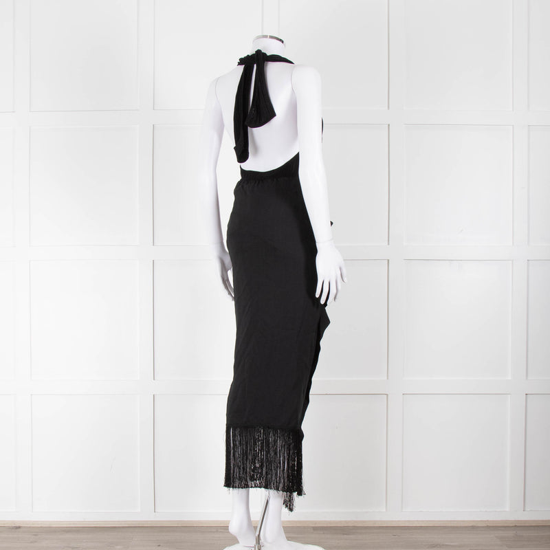Jacquemus Black La Robe Drapeado