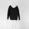 Sarah Pacini Black Colour Block Mohair Jumper