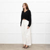 Reformation Short Black Cashmere Cable Knit Cardigan