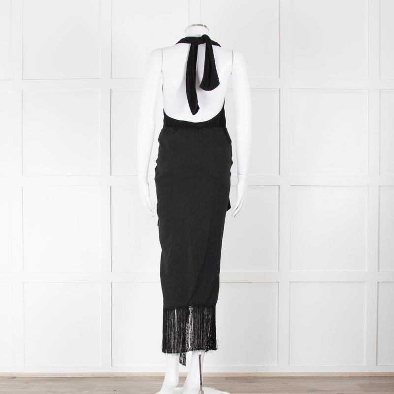 Jacquemus Black La Robe Drapeado