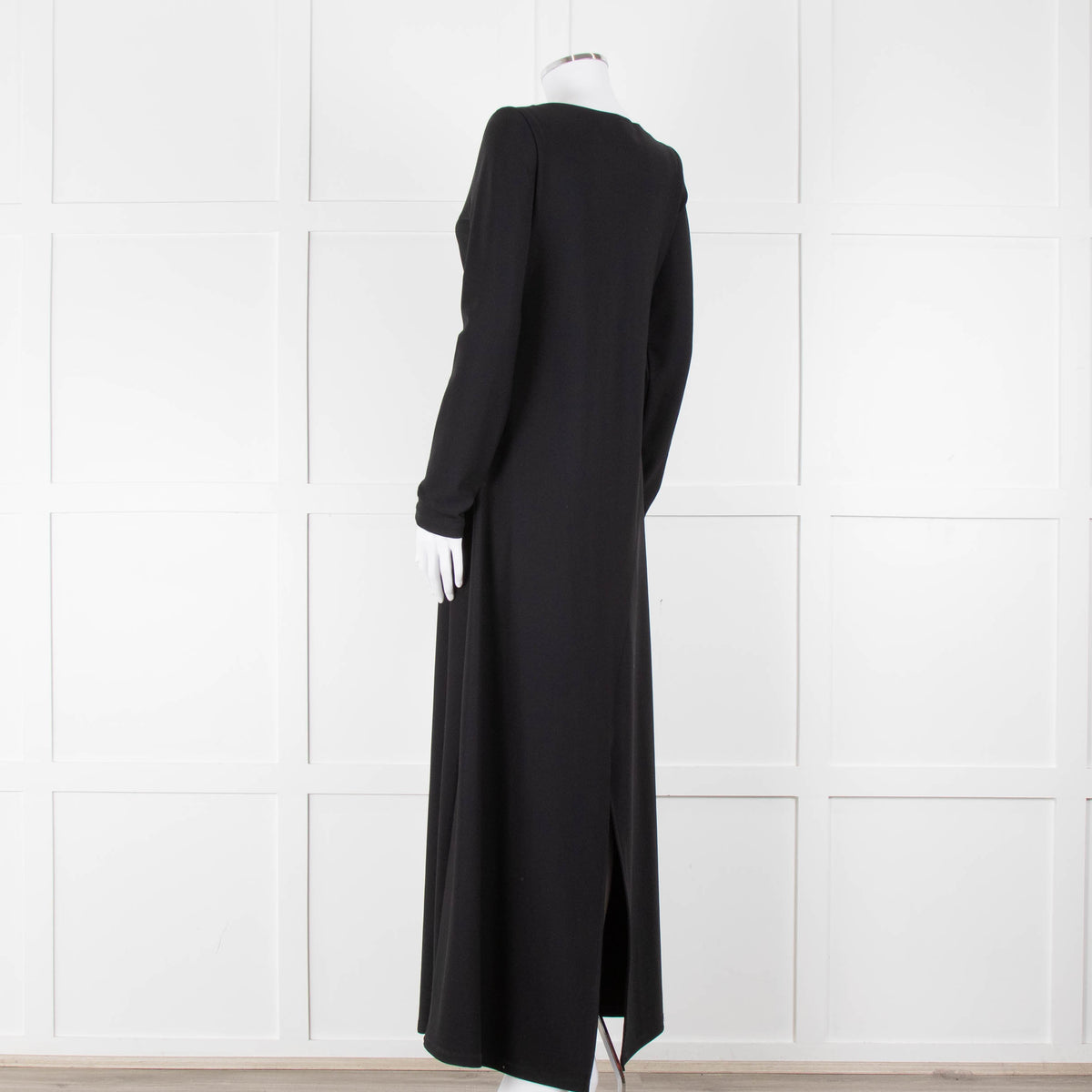 Sarah Pacini Black Spilt Bottom Long Dress