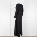 Sarah Pacini Black Spilt Bottom Long Dress