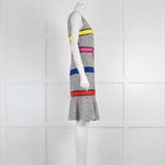 Boutique Moschino Black & White Shift Dress with Printed Bows