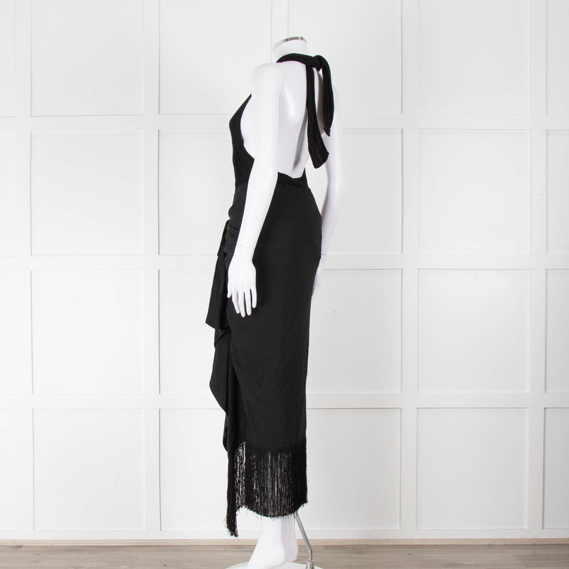 Jacquemus Black La Robe Drapeado