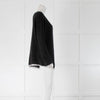Sarah Pacini Black Colour Block Mohair Jumper