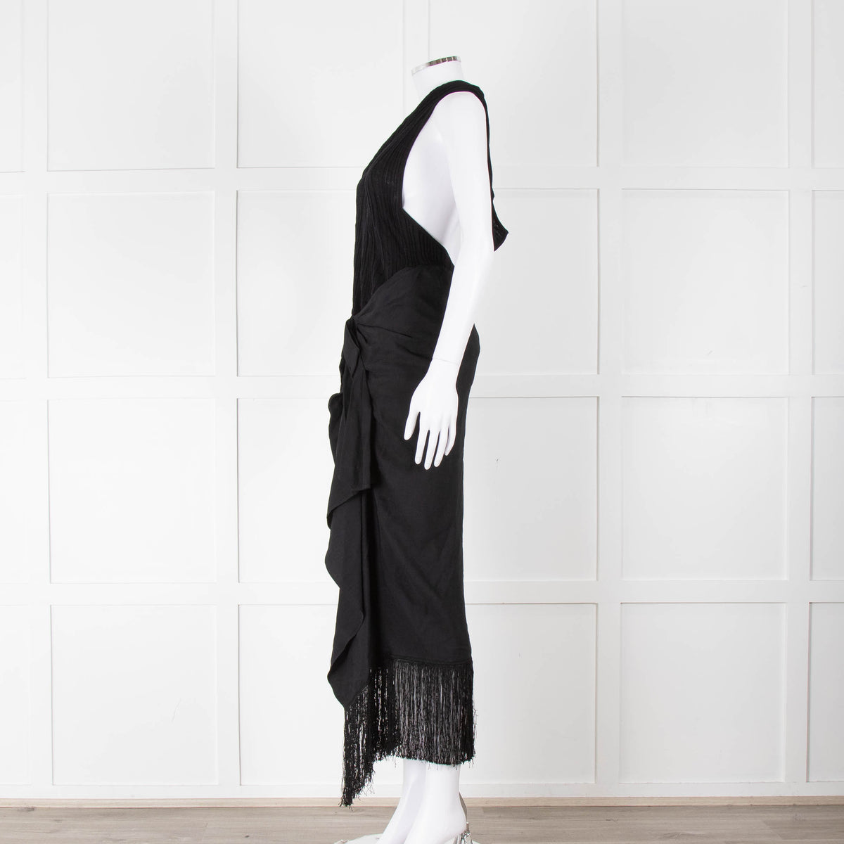 Jacquemus Black La Robe Drapeado