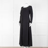 Sarah Pacini Black Spilt Bottom Long Dress