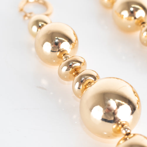 Essentiel Antwerp Gold Colour Ball Drop Earrings