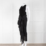 Jacquemus Black La Robe Drapeado