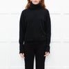 Ottod'Ame Black Wool Blend Rolled Neck Jumper