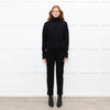 Ottod'Ame Black Wool Blend Rolled Neck Jumper