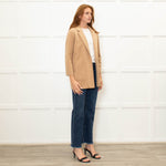 J Crew Sand Open Front Knit Blazer