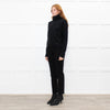 Ottod'Ame Black Wool Blend Rolled Neck Jumper