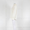 See By Chloe Cream Top With Collar And Tie Neck